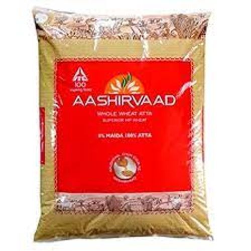 100% Pure And Natural Whole Wheat Aashirvaad Wheat Flour 5 Kg Pack