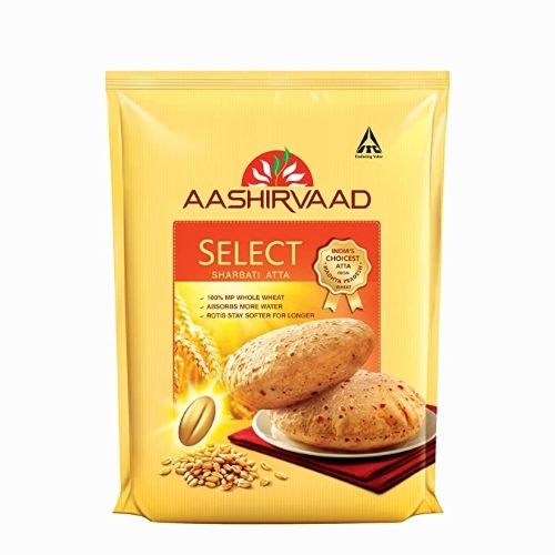 Healthy And Nutritious Aashirvaad Wheat Flour Carbohydrate: 77.6 Grams (G)