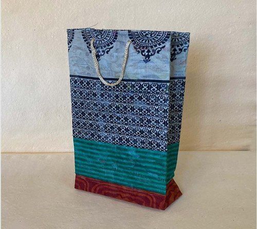 Multicolor Multi Color Saree Paper Gift Bags For Gifting