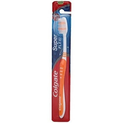 Different Available Orange And White 10 Inch Length 1.5Mm Thickness Plastic Colgate Toothbrush