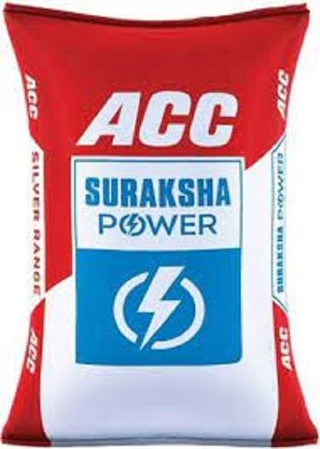 Decorative Strong Solid Compressive Strength And Long Lasting Acc Suraksha Grey Cement