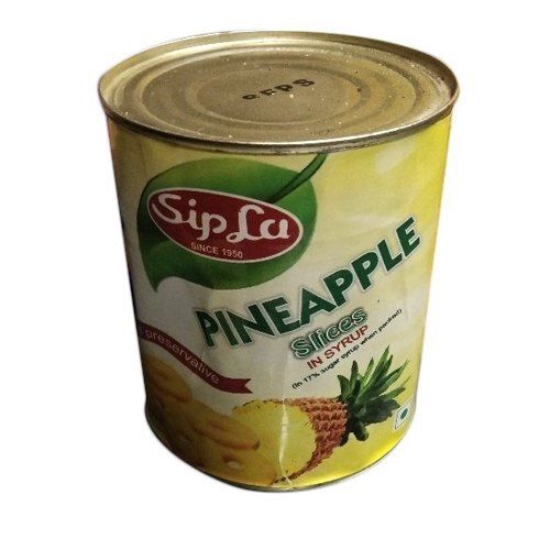 Tasty Metallic Taste Chopped Processing Canned Sliced Pineapple Concentration: (41.57 Mmol/L)