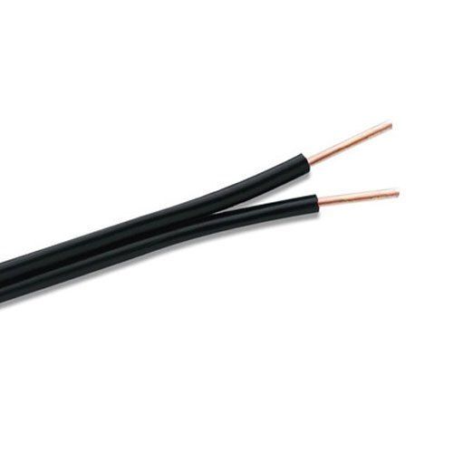 Black Color 2 Core Pvc Twin Flat Cable