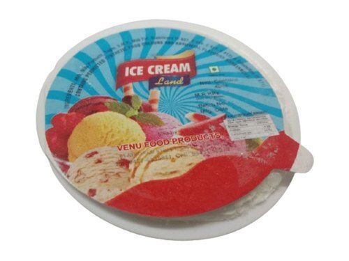 Grey White Color Vanilla Ice Cream