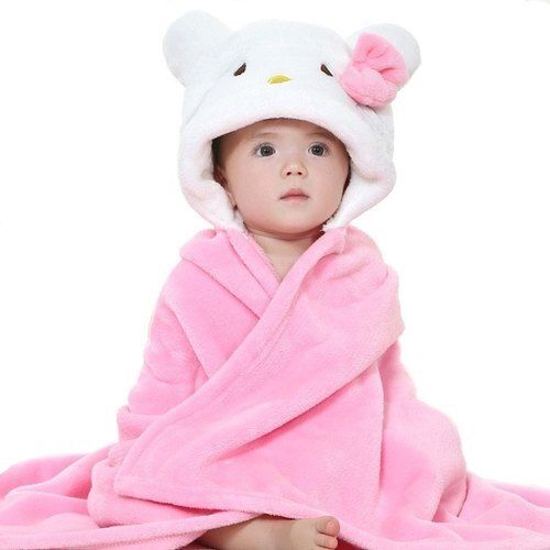 100 Percent Cotton Machine Washable Baby Hooded Towel