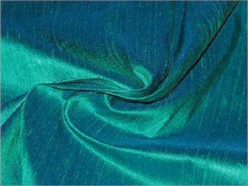 Blue 100% Silk 50 Yards Washable All Season Bright Shine Plain Soft Silk Fabric