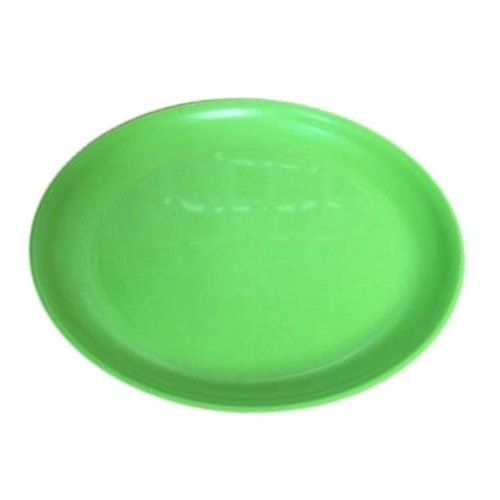 12 Inch Dishwasher Safe Unbreakable Smooth Finish Green Round Plastic Plate