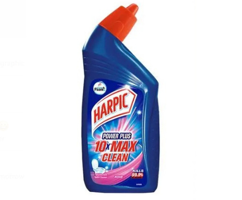 500 Ml Kills 99.9% Of Germs And Gives Shine Blue Liquid Harpic Toilet Cleaner