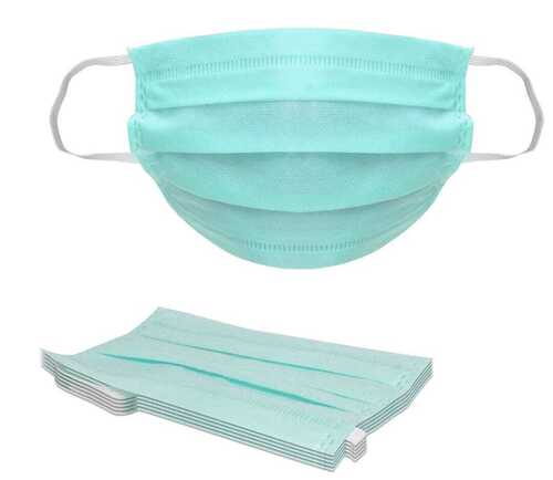 आरामदायक सांस लेने और हल्का हरा सर्जिकल डिस्पोजेबल फेस मास्क
