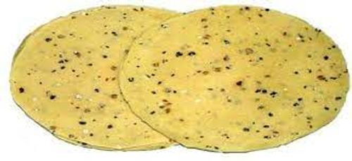 Crunchy And Crispy Textured Round Shaped Delectable Flavor Tasty Moong Dal Papad
