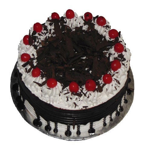 Hygienically Prepared Delicious Taste Cherry Topped Chocolate Cake 1 Kilogram