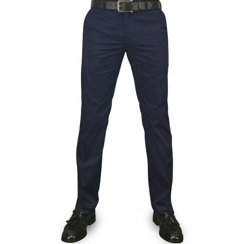 Buy Luxure Green Crest Linen Trousers, Navy Online - 639128 | Louis Philippe