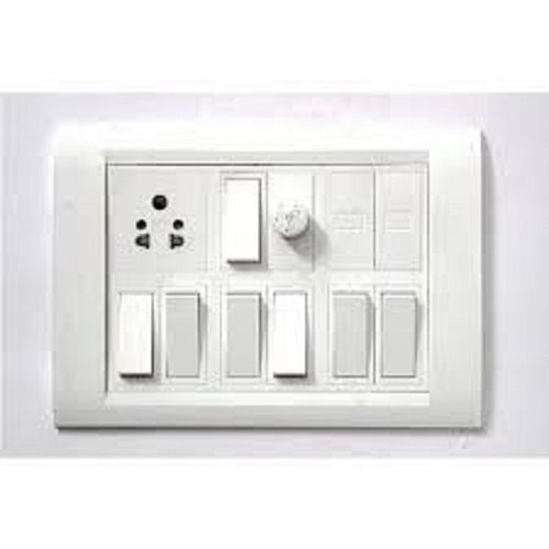 Modern Long Lasting Heavy Duty Shock Proof White Modular Electrical Switch Board Application: Household