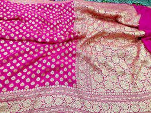 Multi Color Trendy Zari Worked With Heavy Duptta Printed Banarasi Ladies Saree 