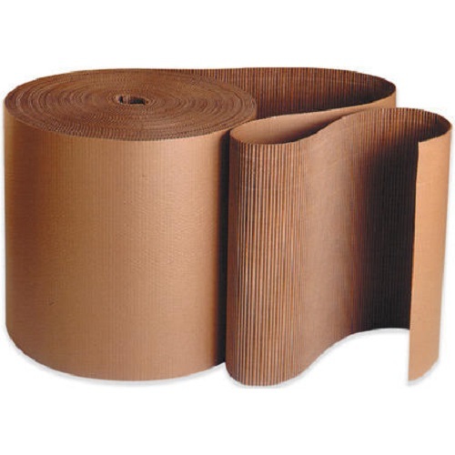 thumbnail image 2 of 6" X 20' Single Face B-Flute Corrugated Cardboard Roll - Brown Kraft For Crafts, Packing, And Wrapping 2 of 6