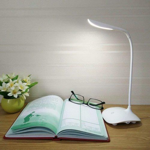 Portable Led Study Lamp With LED Bulb And Plastic Material Body, 220V Input Voltage