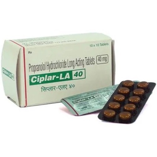 Propranolol Hydrochloride Long Acting Tablets 40 Mg Ciplar-La 40