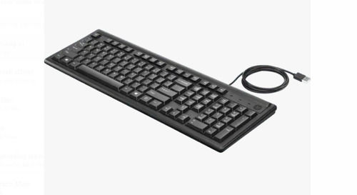 Manual Rectangular Black Abs Plastic Ultra-Thin Design Usb Qwarty Computer Keyboard