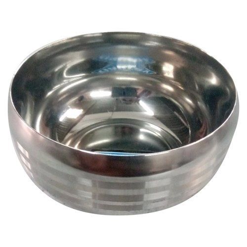 Scratch And Corrosion Resistance Chrome Finish Silver Stainless Steel Bowls 