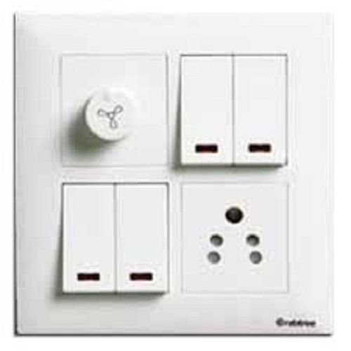 Shock Proof Heavy Duty White Electrical Switch Board