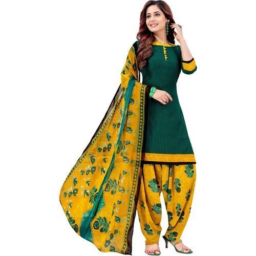 Womens Cotton Printed Unstitched Salwar Suit