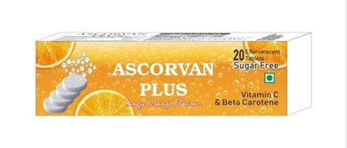 Ascorvan Plus Sugar Free Vitamin C And Beta Carotene Effervescent Tablets