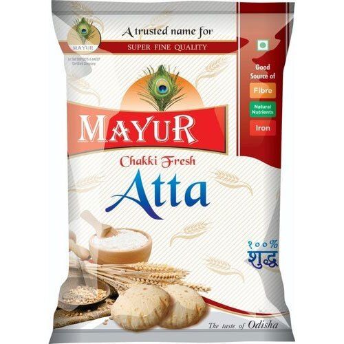 Blue Great Source Of Iron Traditional Goodness Of Rotis Mayur Chakki Fresh Atta, 1Kg