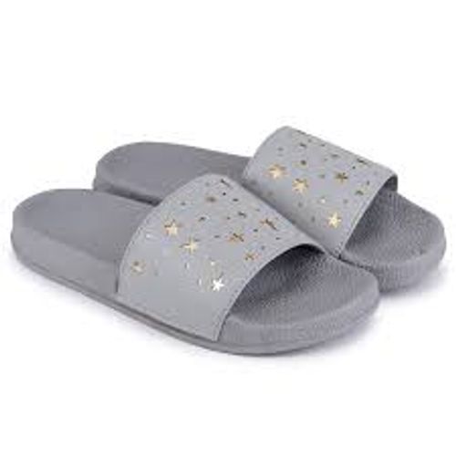 Grey Ladies Light Weight Fancy Flip Flop