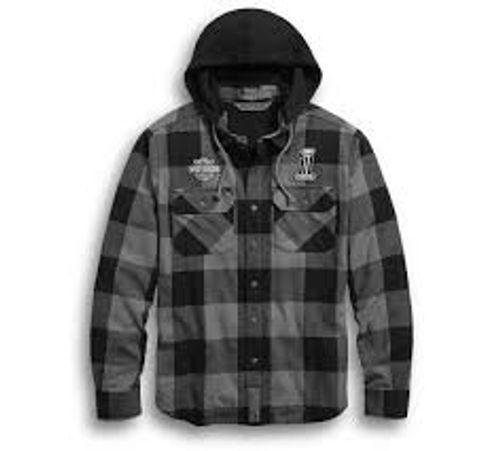 Mens Full Sleeve Cotton Check Hooded Shirt Age Group: 18-25