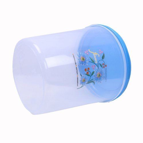 Modular Transparent Round Household Plastic Container