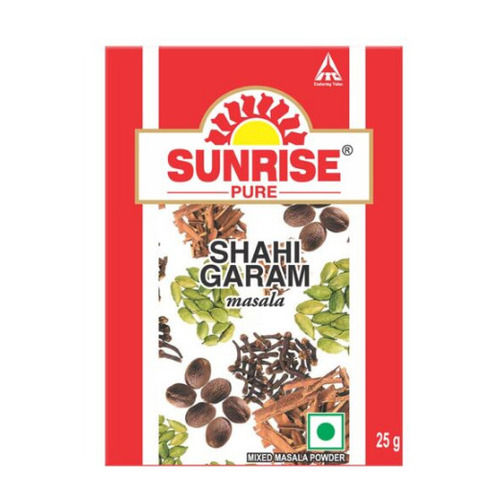 Pure And Dried Fine Ground Shahi Garam Masala Powder, 25 Grams Grade: Food