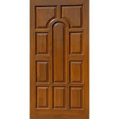 Resistance To Termite Sturdy Solid Long Durable Brown Wooden Decorative Door
