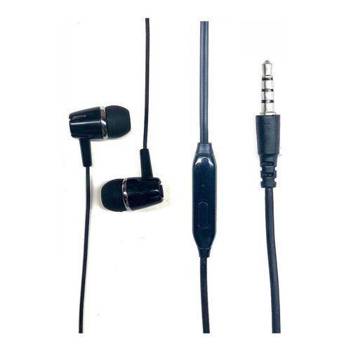 Tangle Free Light In Weight Dual Drive In Ear Black Wired Mobile Earphone