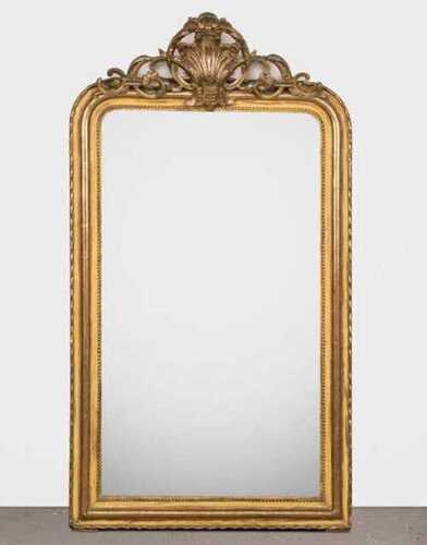 Louis Philippe Gilt Floor Mirror - 55 X 116