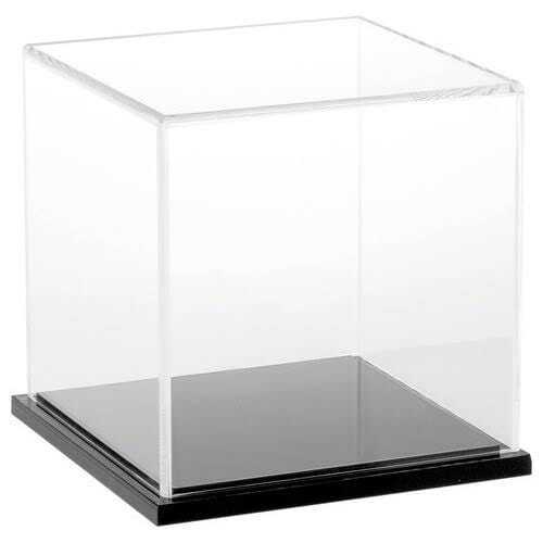 4-8 Mm Thickness Acrylic Box With Wooden Base