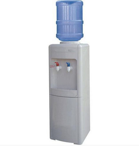 White 50 Watt 220 Voltage Semi Automatic Top Loading Plastic Water Dispenser