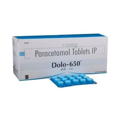 Dolo 650 Paracetamol Tablets (Pack Of 10X3X15 Tablets) Age Group: Adult