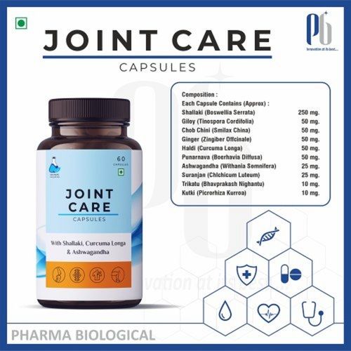 Herbal Joint Care Capsules With Shallaki, Giloy, Ginger And Haldi