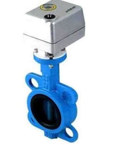 Motorized Ball Valve In Metal Body And Automatic Grade, Blue And White Color