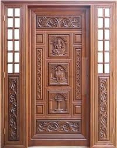 Solid Long Durable Resistance To Termite Designer Wooden Door