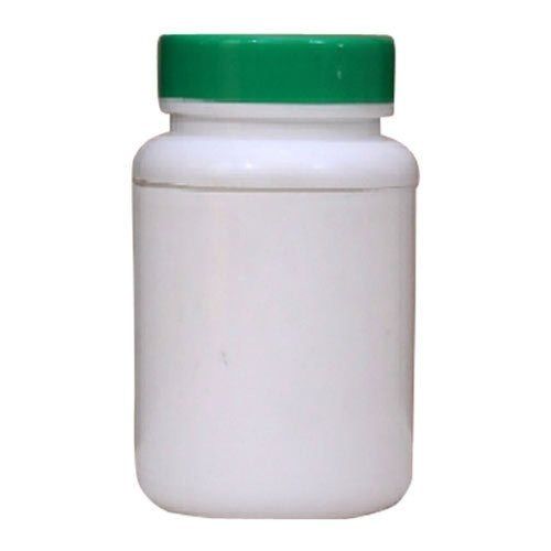 Oval White And Green Capsule Bottle