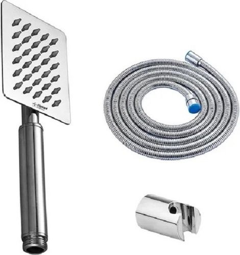 Silver 1.5 Meter Long Rust Proof Stainless Steel Hand Shower With Hose Tube