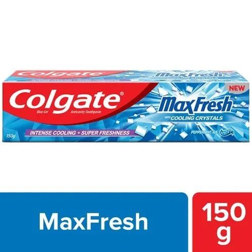 150 Gram Pack Size Cooling Crystals And Super Freshness Colgate Max Fresh Toothpaste