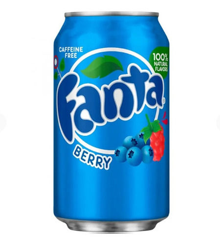 330 Ml Caffeine Free With Blue Berry Flavor Carbonated Fanta Cold Drink