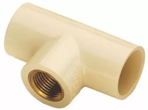 5 Inch Size Cpvc Pro Brass Yellow Colour Plumbing Tee Pipe Fitting