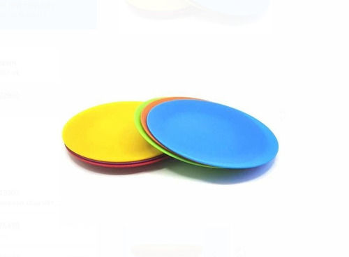 6 Pieces, 10 Inch Round Plain Multipurpose Plastic Serving Plates