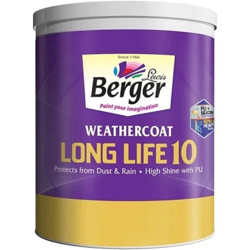 8 Litre Smooth Texture And High Gloss Weather Coat Emulsion Paint Application: Wall