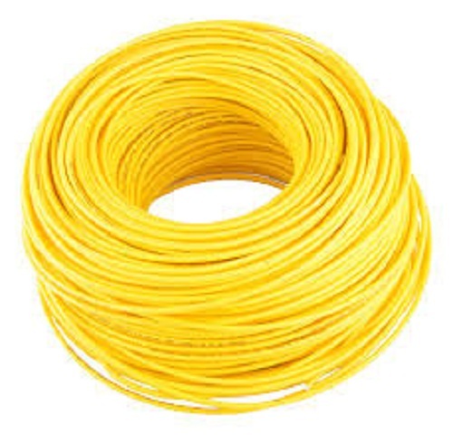 Yellow Flexible Pvc Insulted Energy Efficiency Copper Conductor Electrical Wire 