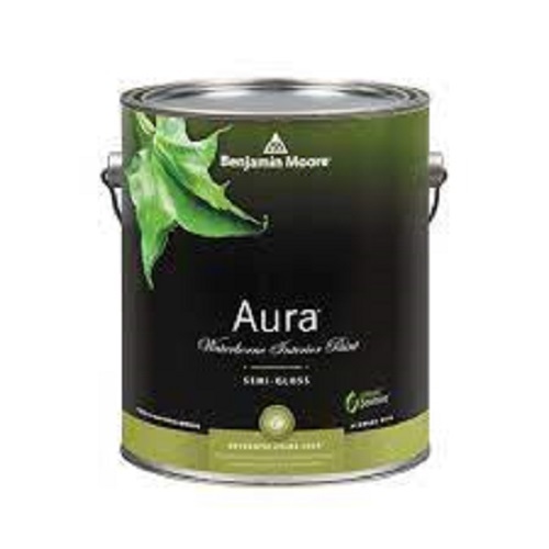Black Glossy Fine Finish And Weather Resistant Long Lasting Aura Wall Paint