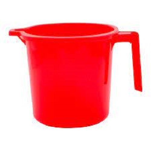 Long Lasting Term Service Unbreakable Strong Plain Red Plastic Bath Mug Hardness: Rigid